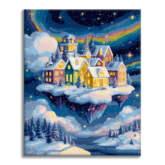 Zimní město – Malování podle čísel