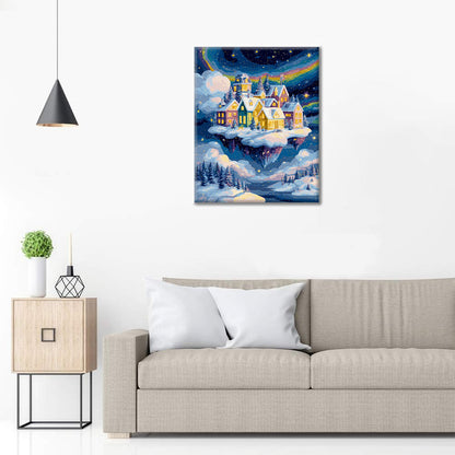 Zimní město – Malování podle čísel