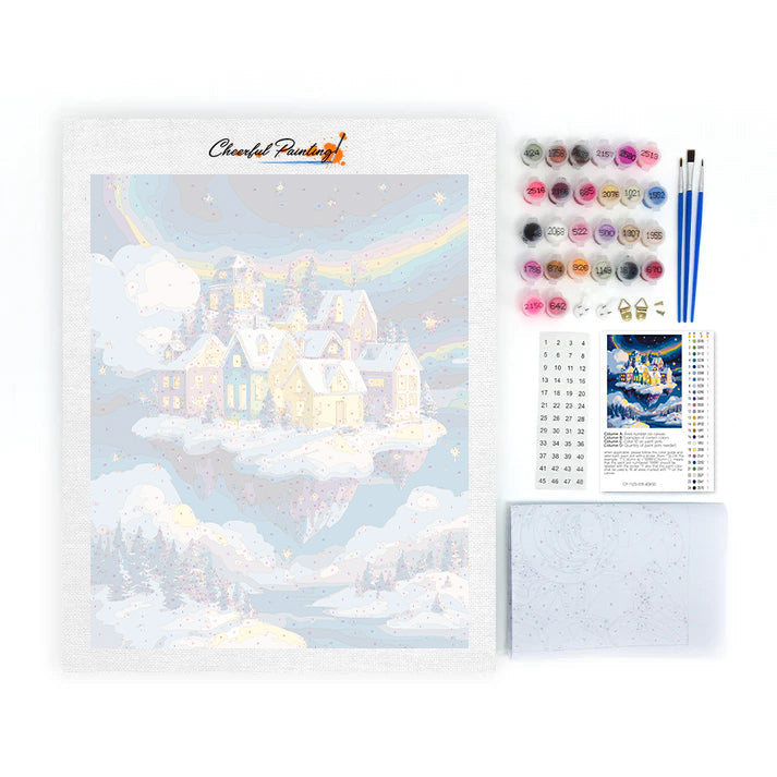 Zimní město – Malování podle čísel
