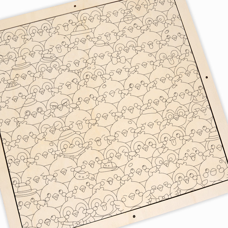 Ptáci - Dřevěné omalovánky