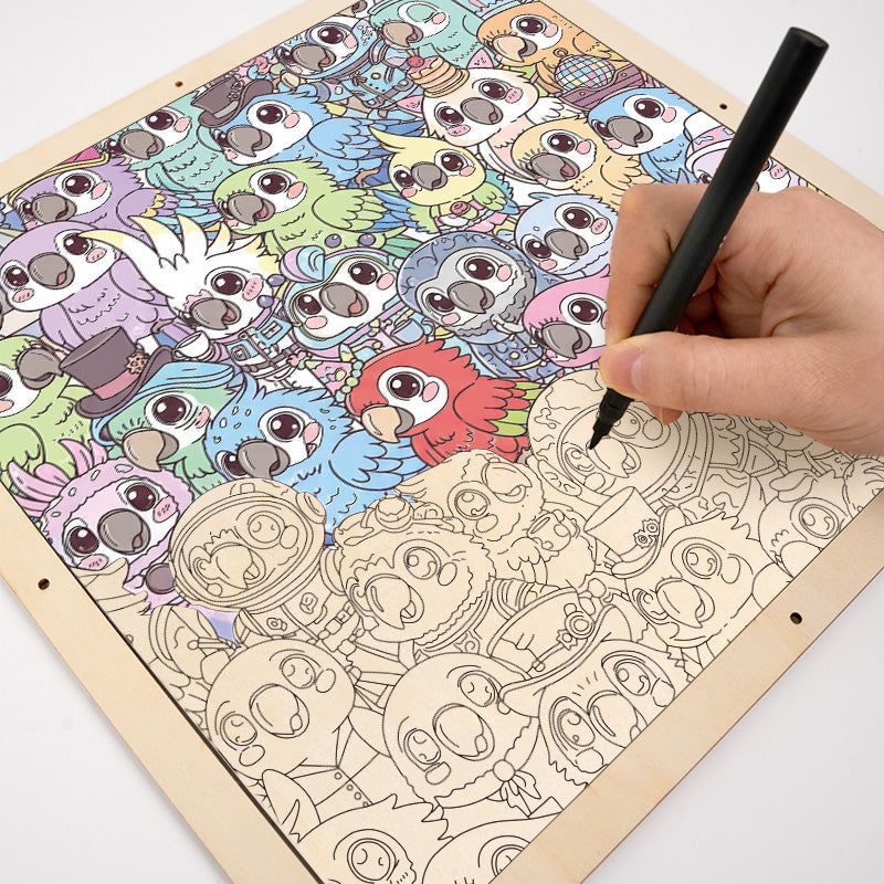 Andulka - Dřevěné omalovánky