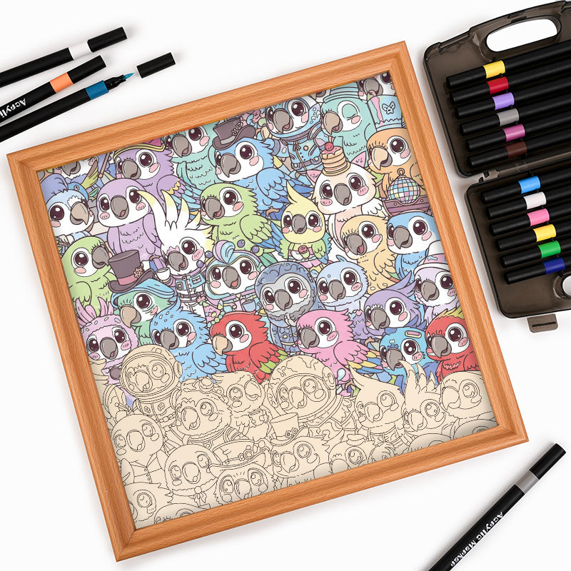 Andulka - Dřevěné omalovánky