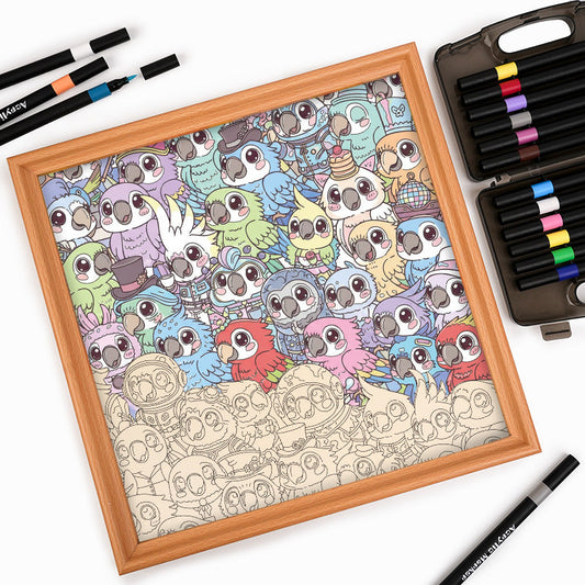 Andulka - Dřevěné omalovánky