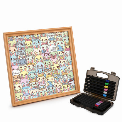 Zajíček - Dřevěné omalovánky