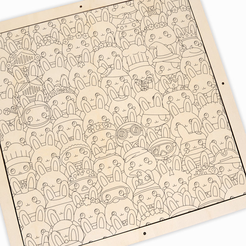 Zajíček - Dřevěné omalovánky