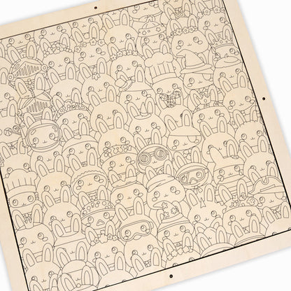 Zajíček - Dřevěné omalovánky