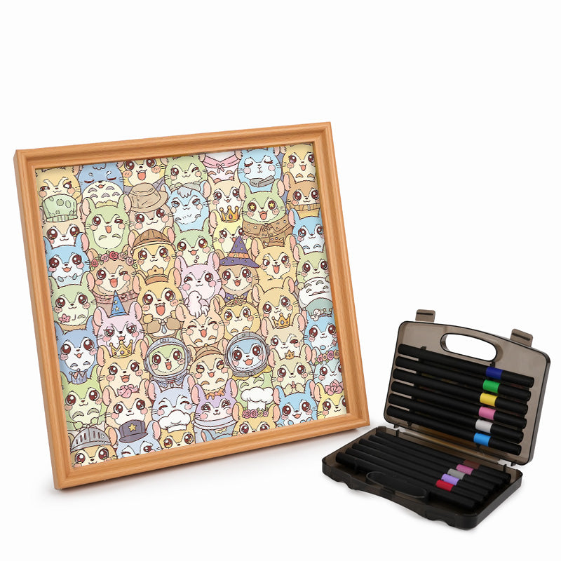 Činčila - Dřevěné omalovánky