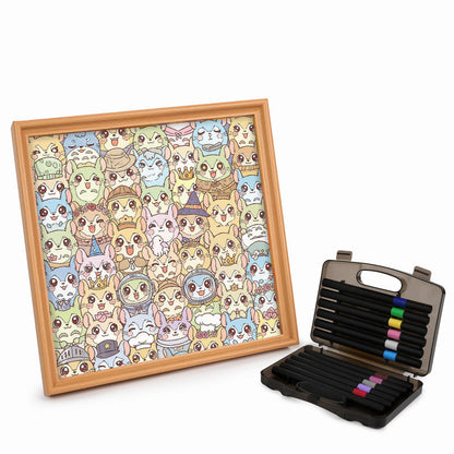 Činčila - Dřevěné omalovánky