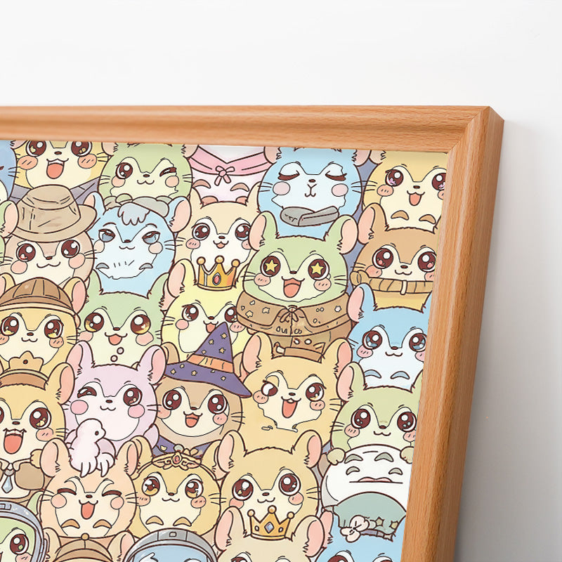 Činčila - Dřevěné omalovánky