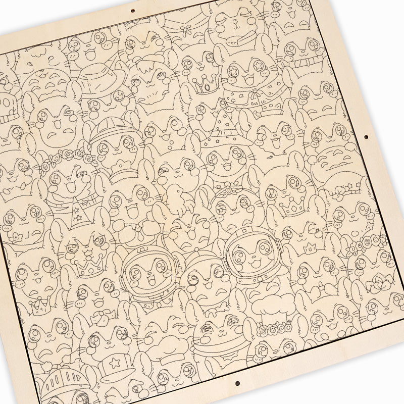 Činčila - Dřevěné omalovánky