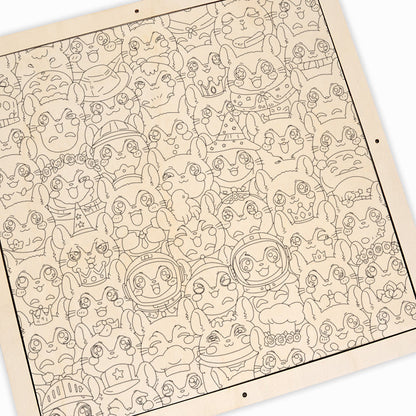 Činčila - Dřevěné omalovánky