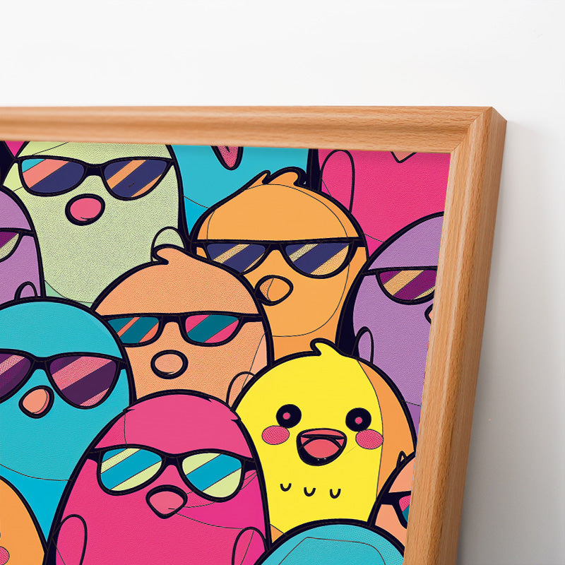 Cool Birds - Dřevěné omalovánky