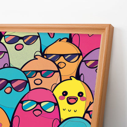 Cool Birds - Dřevěné omalovánky