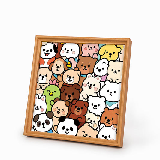 Lesní společníci - Dřevěné omalovánky