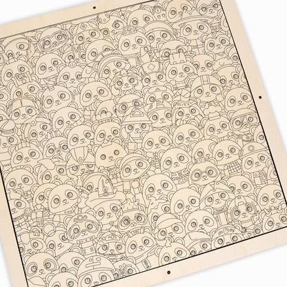 Panda - Dřevěné omalovánky