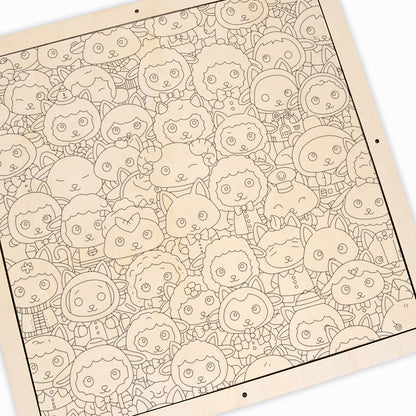 ovečka - Dřevěné omalovánky