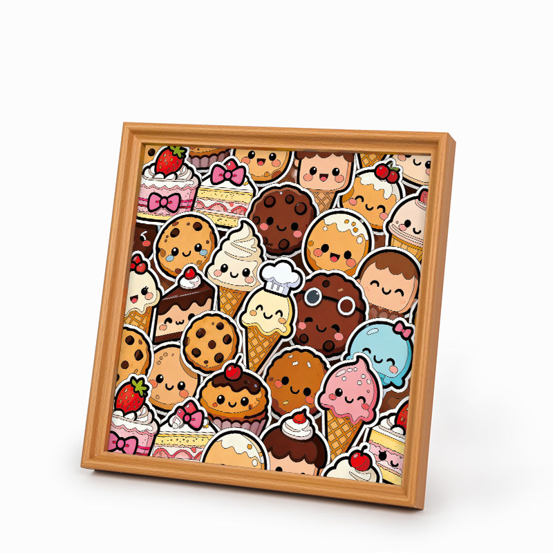 Sladké dobroty - Dřevěné omalovánky