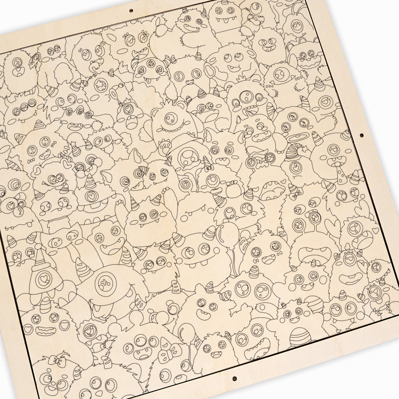 Malá příšerka - Dřevěné omalovánky