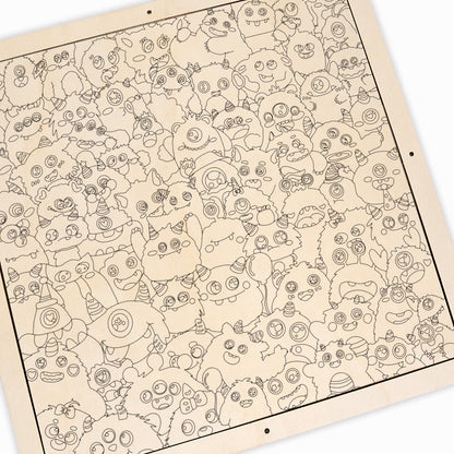 Malá příšerka - Dřevěné omalovánky