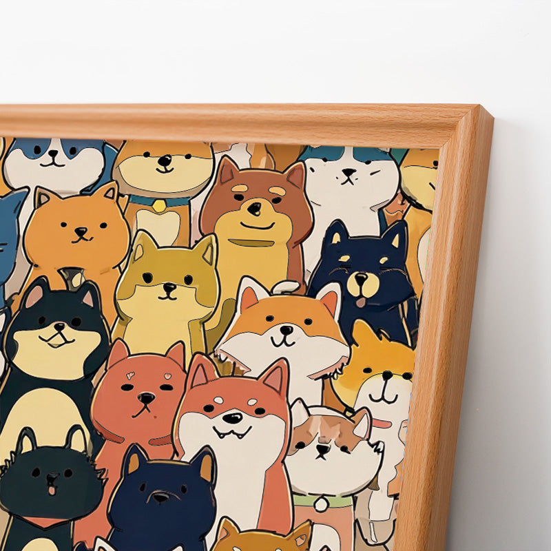 Shiba Inu - Dřevěné omalovánky