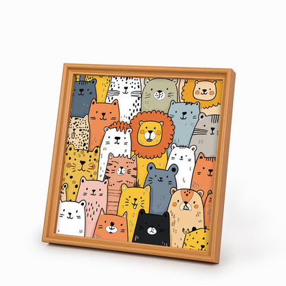 Zvířecí ráj - Dřevěné omalovánky