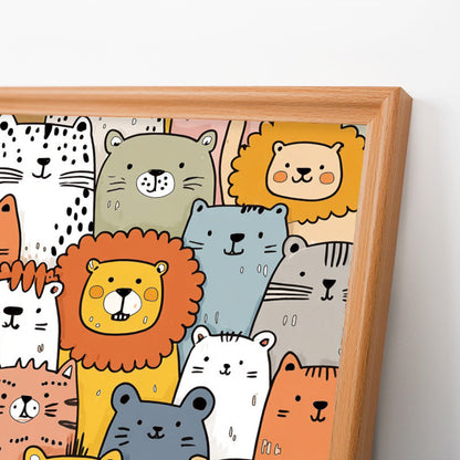 Zvířecí ráj - Dřevěné omalovánky