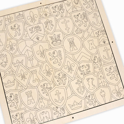 Sbírka odznaků - Dřevěné omalovánky