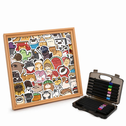 Šťastní mazlíčci - Dřevěné omalovánky