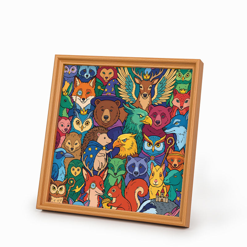 Kouzelní lesní přátelé - Dřevěné omalovánky