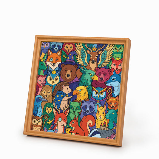 Kouzelní lesní přátelé - Dřevěné omalovánky