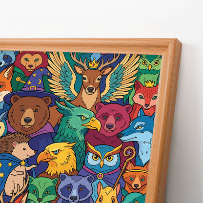 Kouzelní lesní přátelé - Dřevěné omalovánky