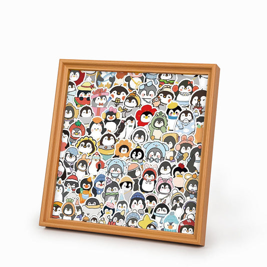 Zábavní tučňáci - Dřevěné omalovánky