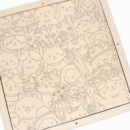 Kouzelná koťátka - Dřevěné omalovánky