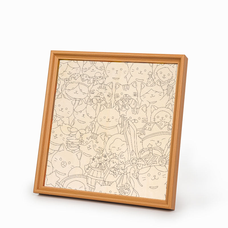 Kouzelná koťátka - Dřevěné omalovánky