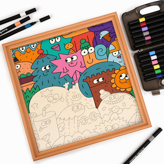 Tváře věcí - Dřevěné omalovánky