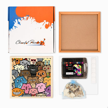 Divné, ale roztomilé - Dřevěné omalovánky