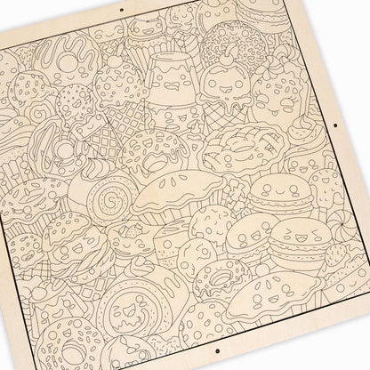 Snack Squad - Dřevěné omalovánky