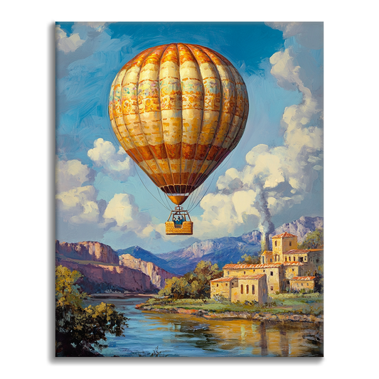 Horkovzdušný Balón - Malování podle Čísel