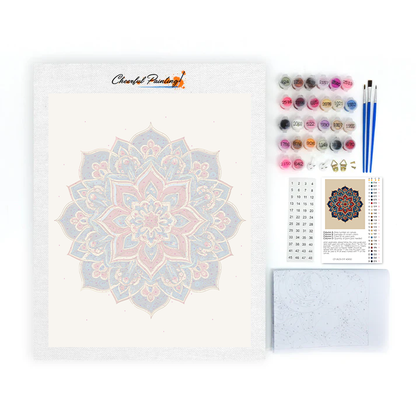 Dvojitá mandala - malování podle čísel