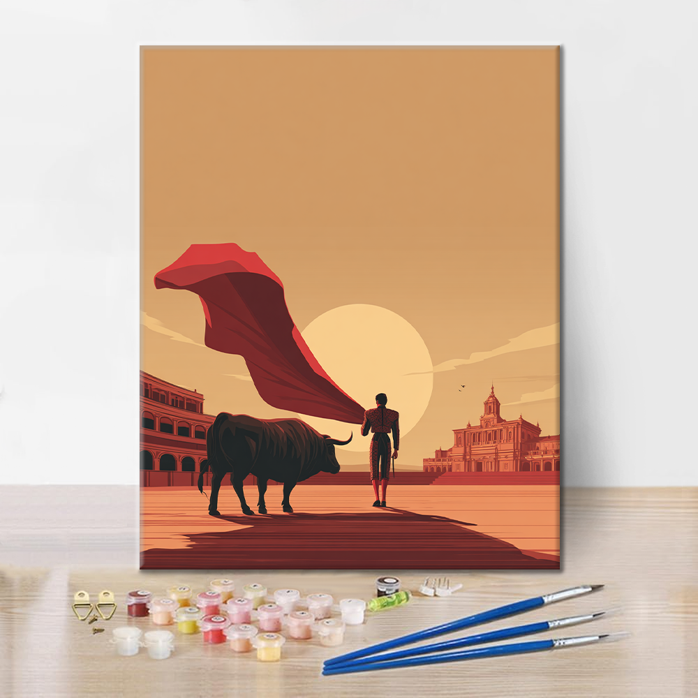 Taneční kroky proti smrti - malování podle čísel