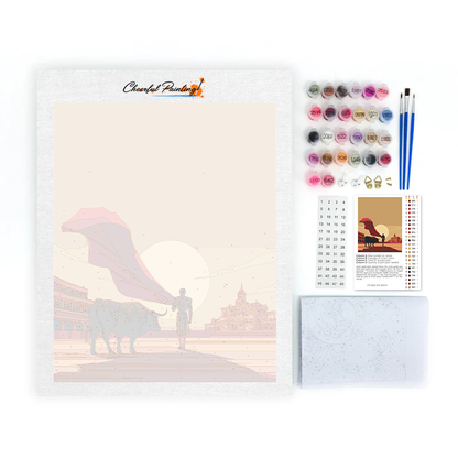 Taneční kroky proti smrti - malování podle čísel