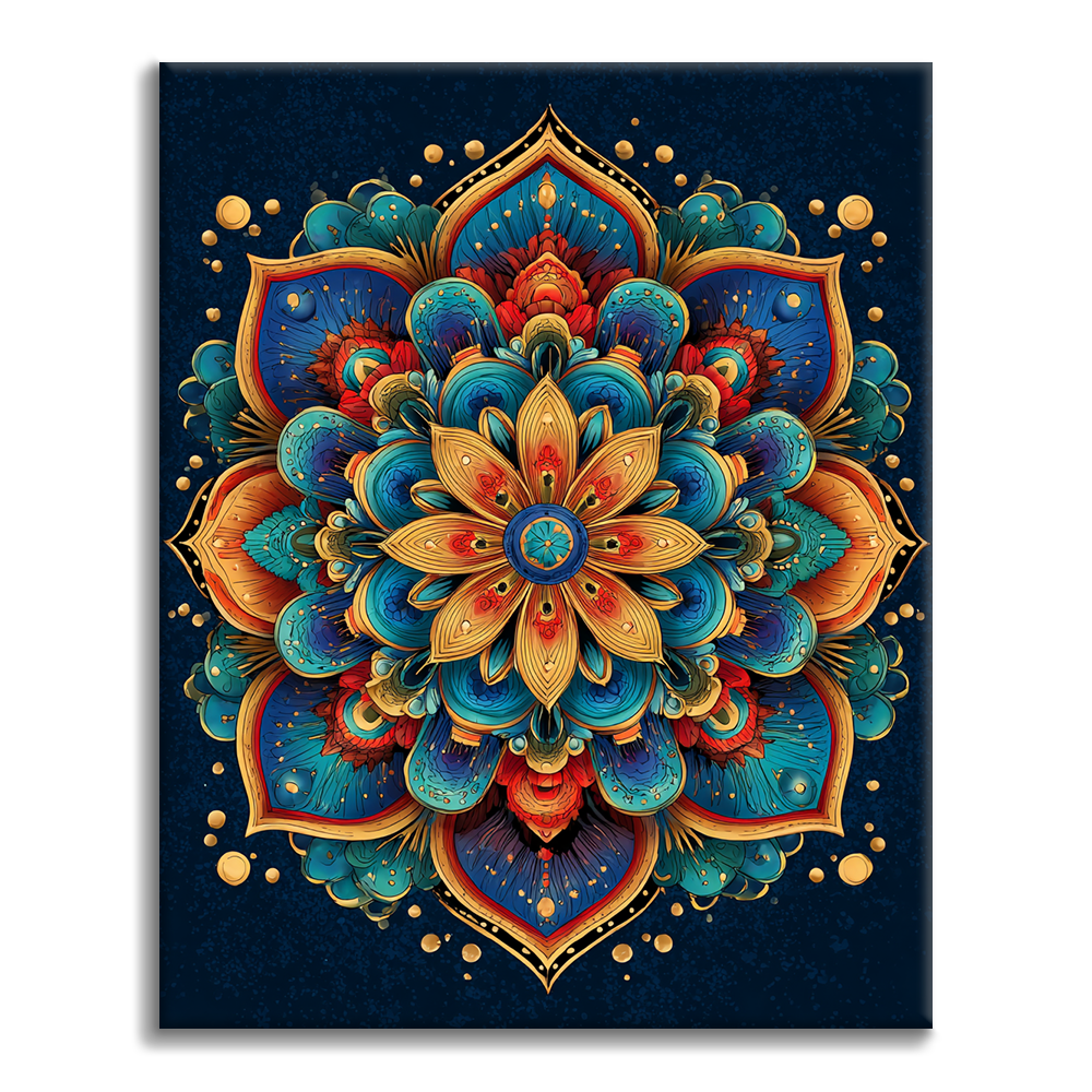 Mandala Glory - malování podle čísel