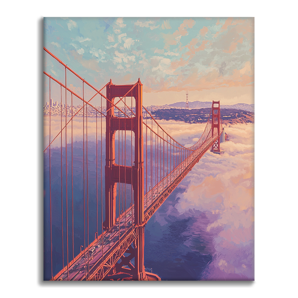 Most Golden Gate - Malování podle čísel