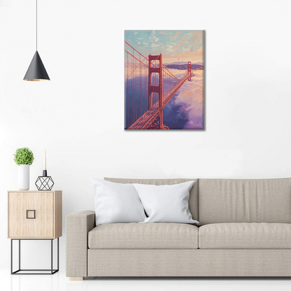 Most Golden Gate - Malování podle čísel