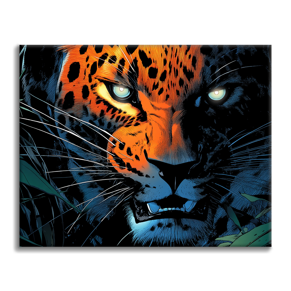 leopard - Malování podle čísel