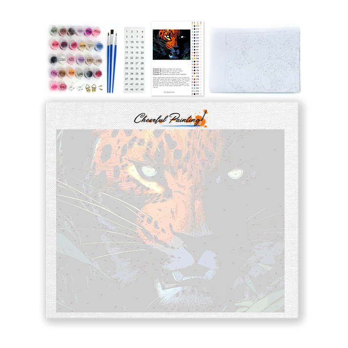 leopard - Malování podle čísel