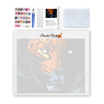 leopard - Malování podle čísel