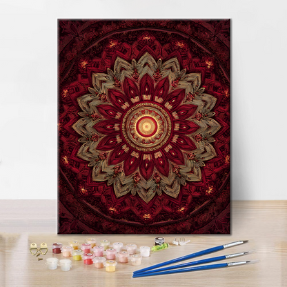 Nebeská mandala - malování podle čísel