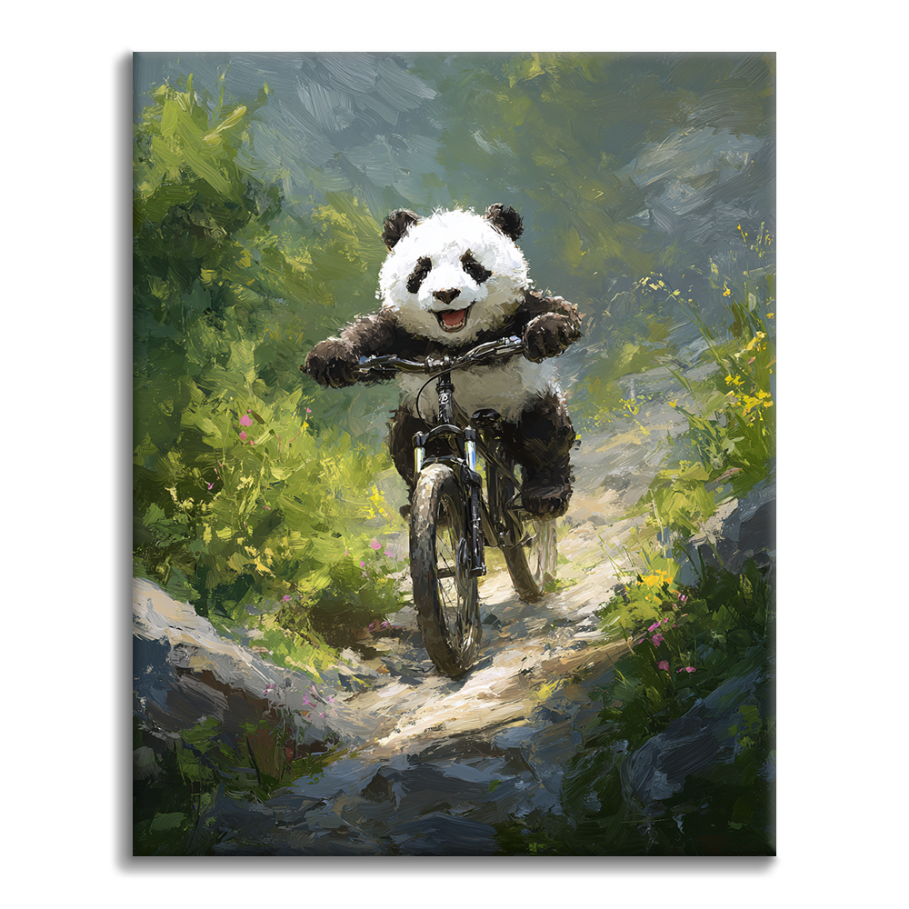 Panda Horské kolo - Malování podle čísel