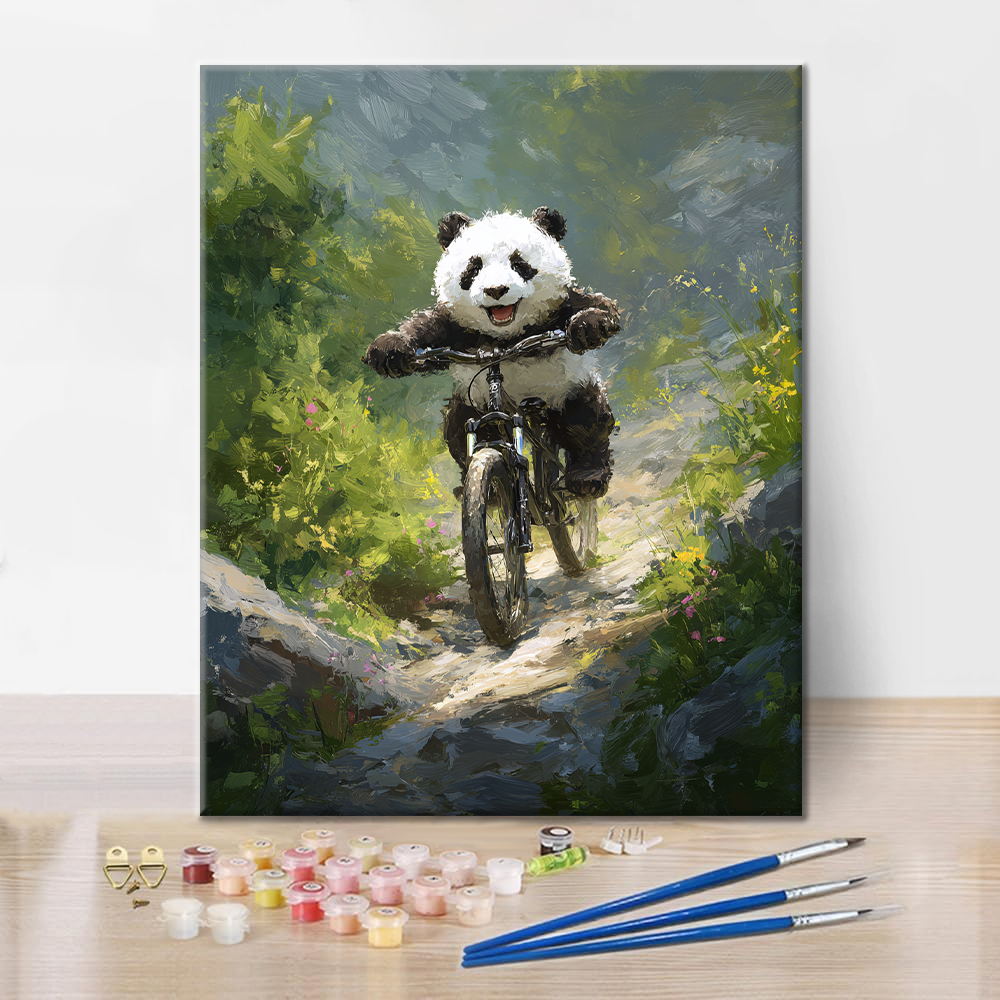 Panda Horské kolo - Malování podle čísel